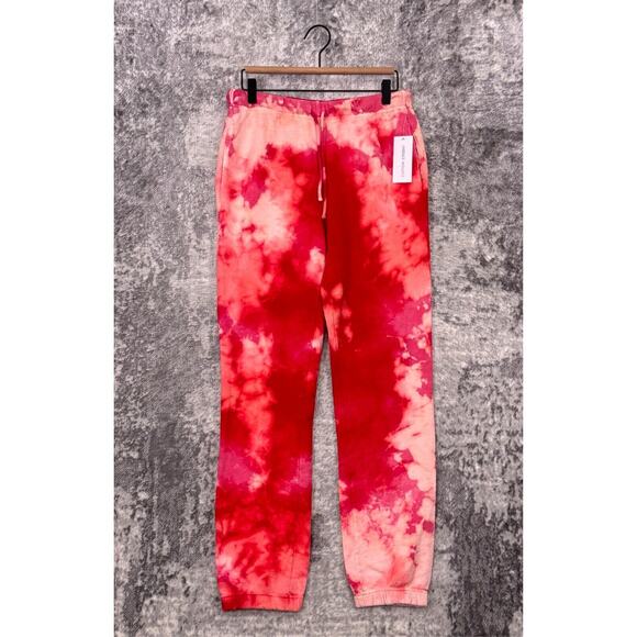 New Cotton Citizen Sweatpants Large Womens Pink Tie Dye Jogger - Picture 1 of 8